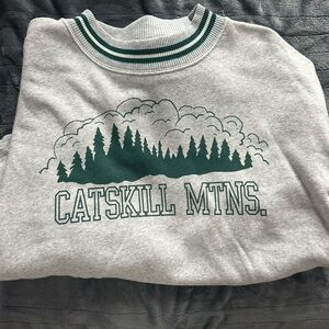 Long sleeve, cropped, American Eagle crewneck-NWT